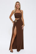 Talisa | Cutout Halter Maxi Dress