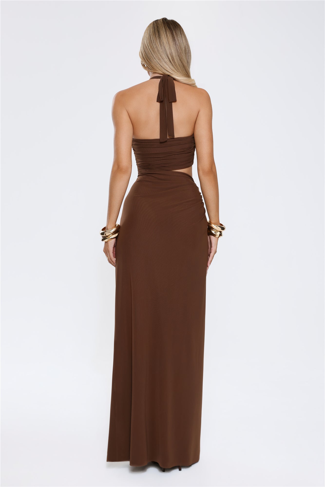 Talisa | Cutout Halter Maxi Dress