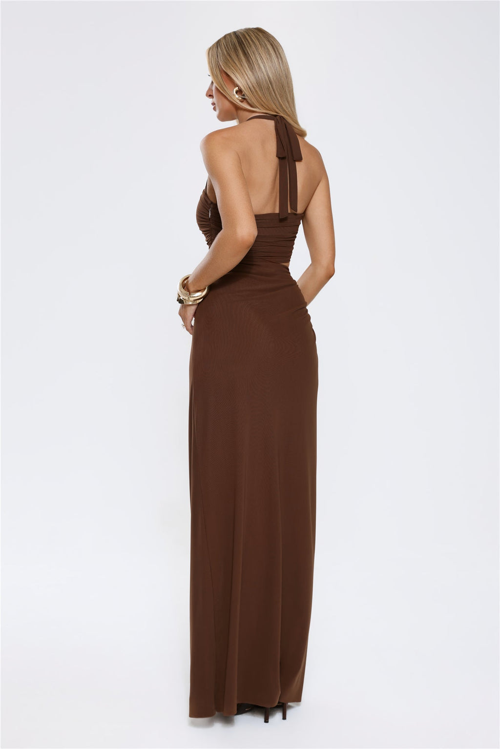 Talisa | Cutout Halter Maxi Dress
