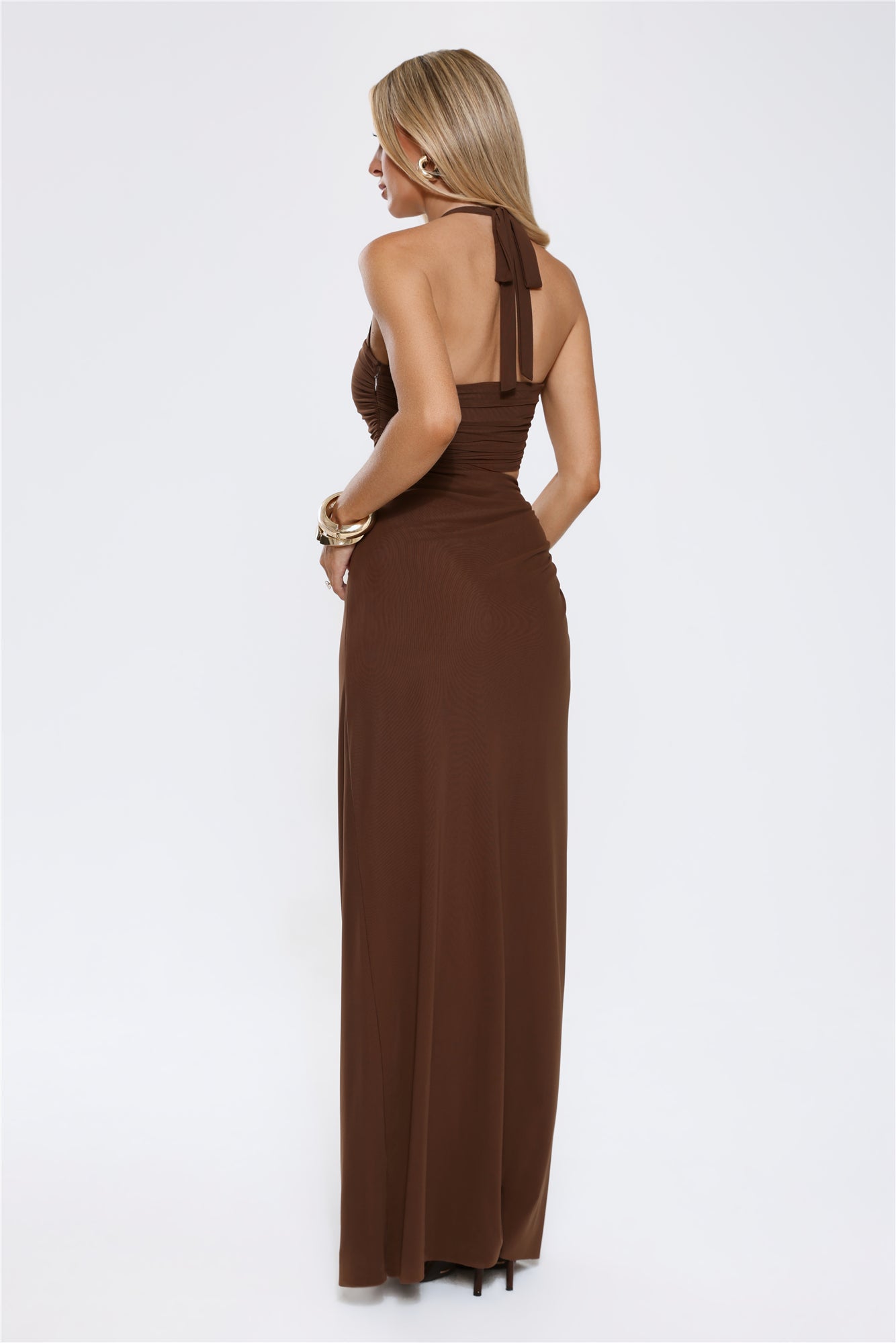 Talisa | Cutout Halter Maxi Dress