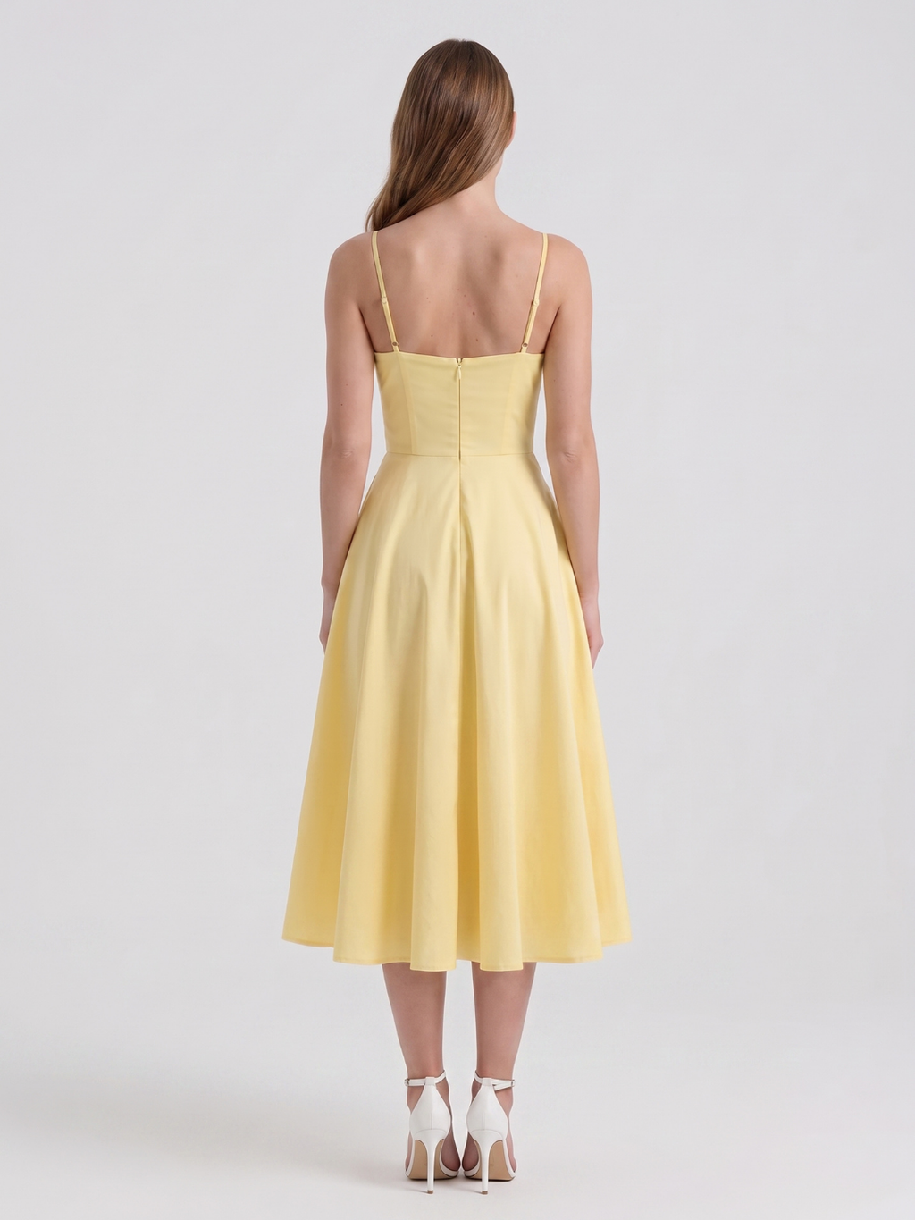 Julianna | Sweetheart Corset Fit-and-Flare Midi Dress