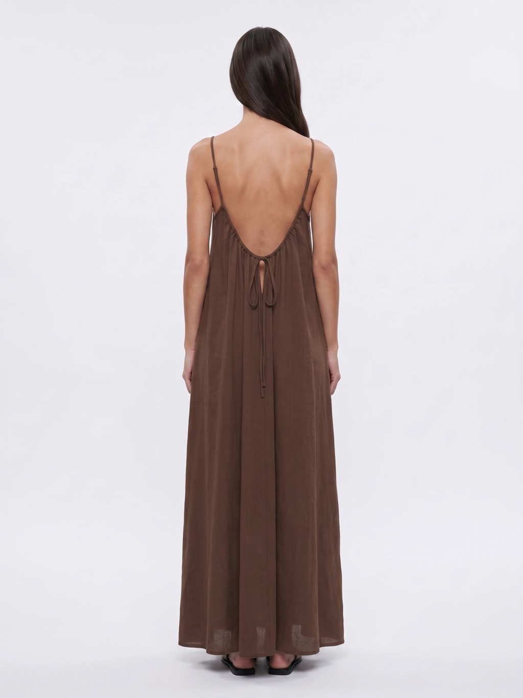 DEMELZA Women's Spaghetti Strap Backless Maxi Dress