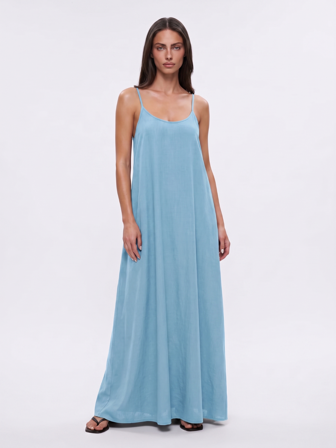 DEMELZA Women's Spaghetti Strap Backless Maxi Dress