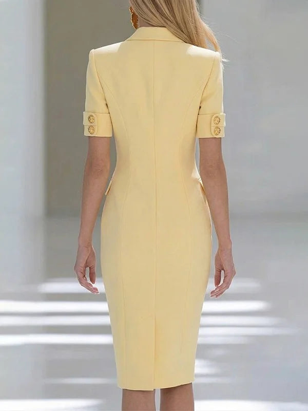 Vivienne | Double-Breasted Blazer Midi Dress