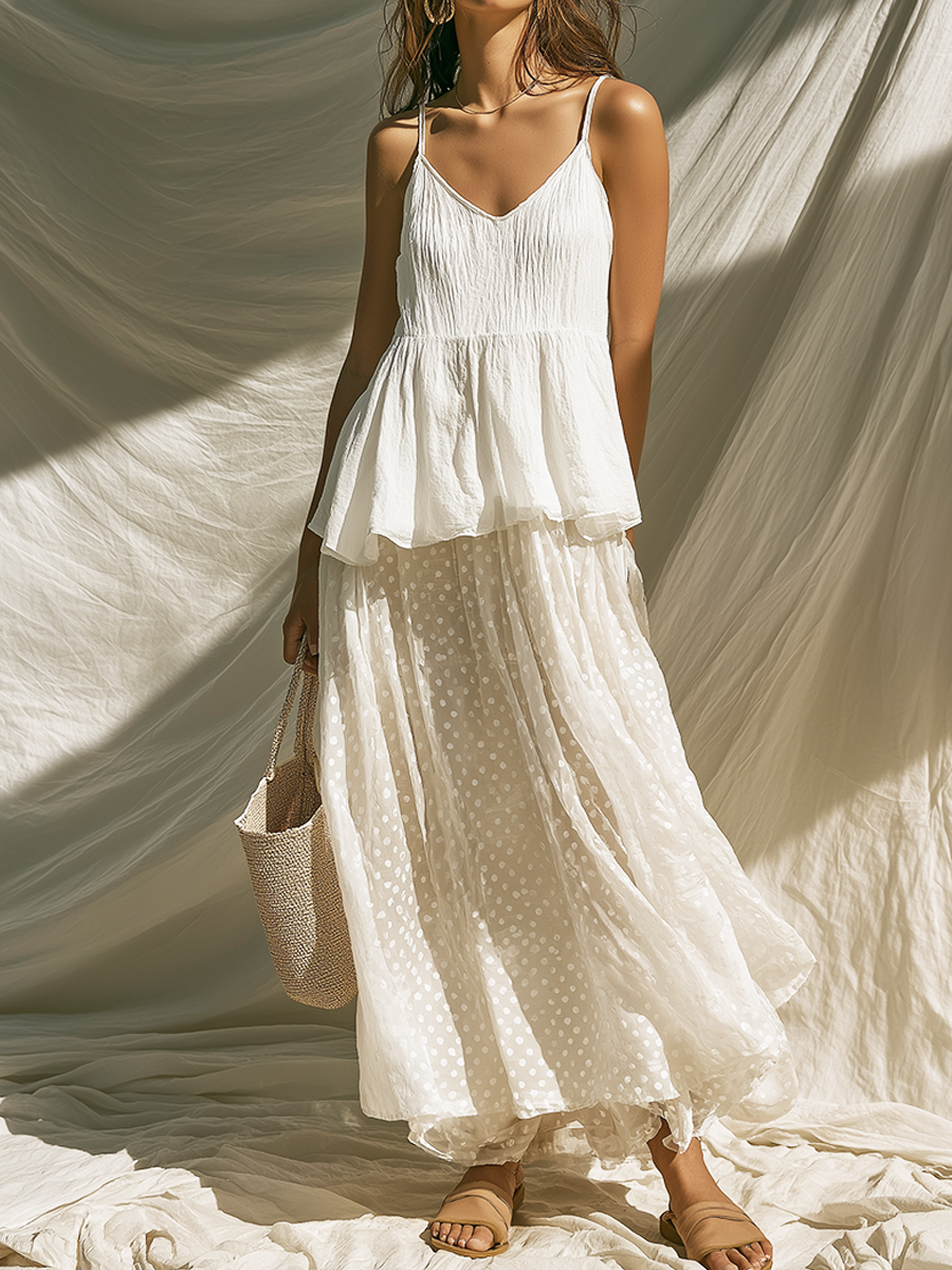 Cosette | Linen Tiered Maxi Co-ord Set