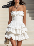 Bella | Strapless Tiered Ruffle Mini Dress