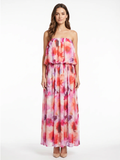 Amelia | Strapless Blouson Tiered Maxi Dress
