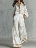 Adriana | Butterfly Print Wide-Leg Co-ord Set