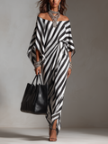 Petra | Off-Shoulder Kimono Sleeve Maxi Dress
