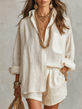 Dottie | Linen Shirt Shorts Co-ord Set