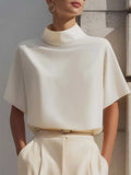 Augusta | Funnel Neck Batwing Sleeve Top