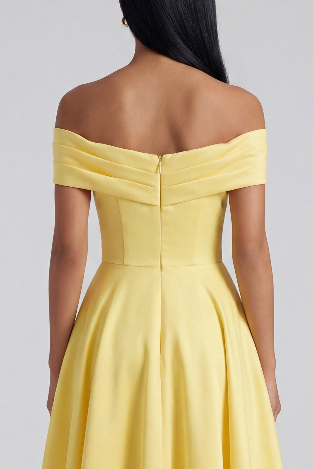 Indi | Off-Shoulder A-Line Midi Dress