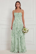 Posya | Dusty Sage Corset Maxi Dress