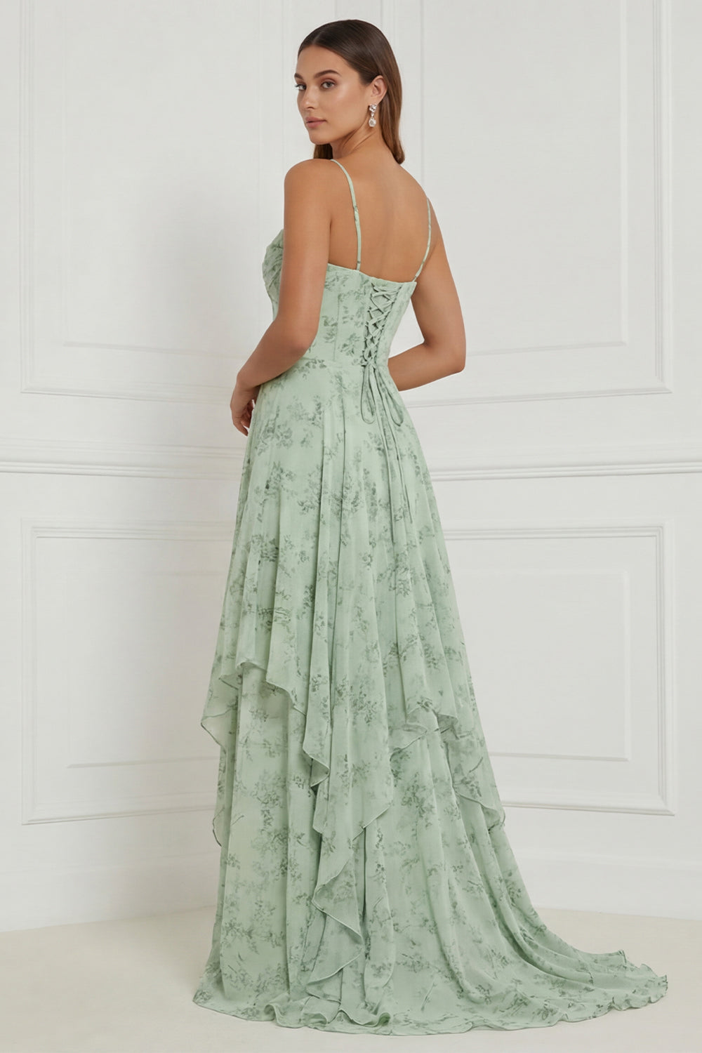 Posya | Dusty Sage Corset Maxi Dress