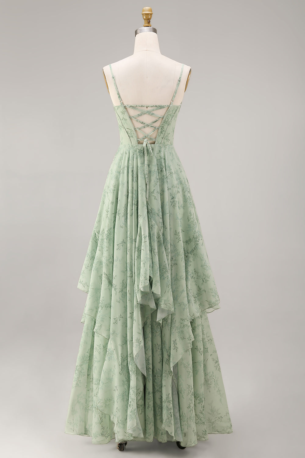 Posya | Dusty Sage Corset Maxi Dress