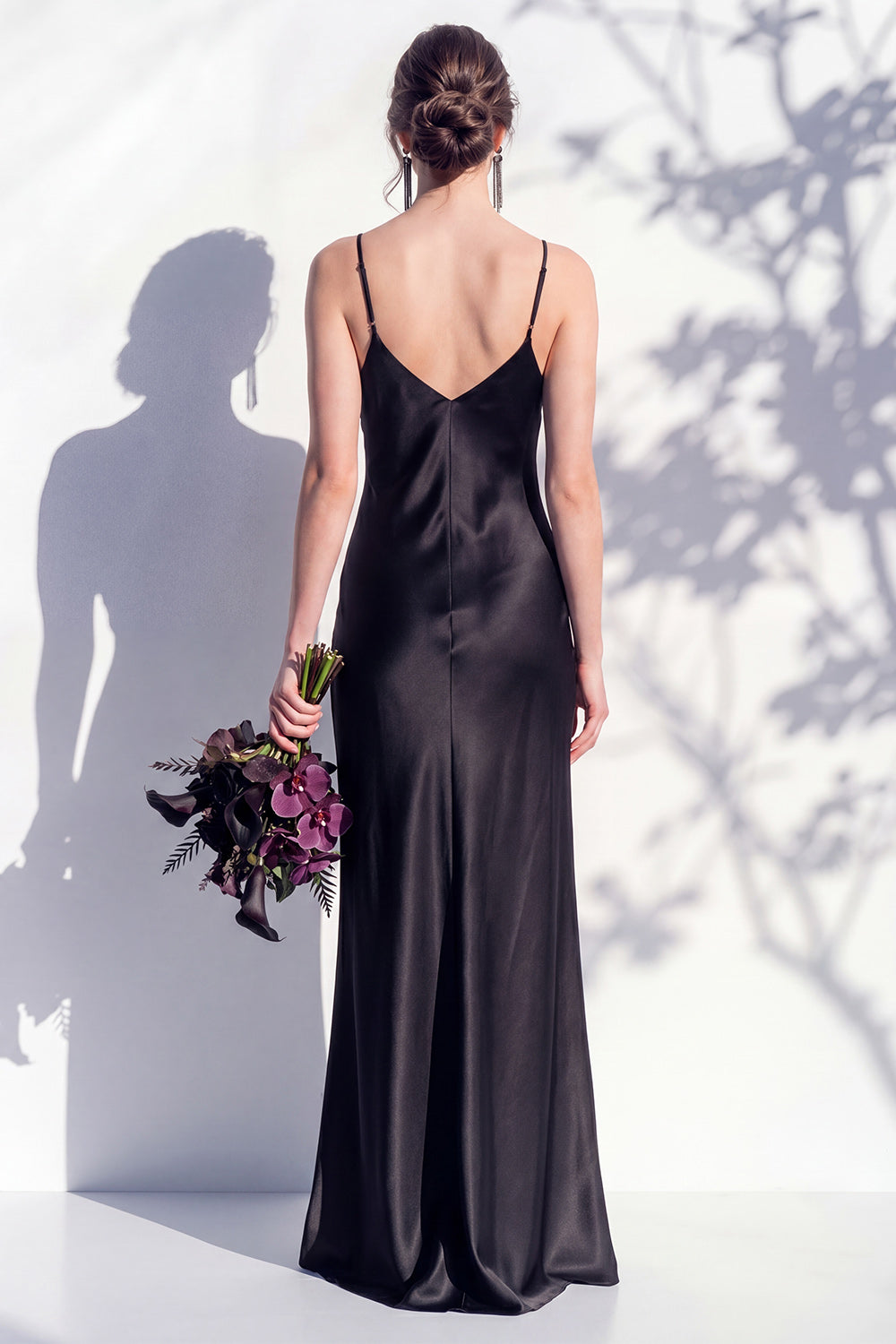 Maren | Satin V-Neck Slip Maxi Dress