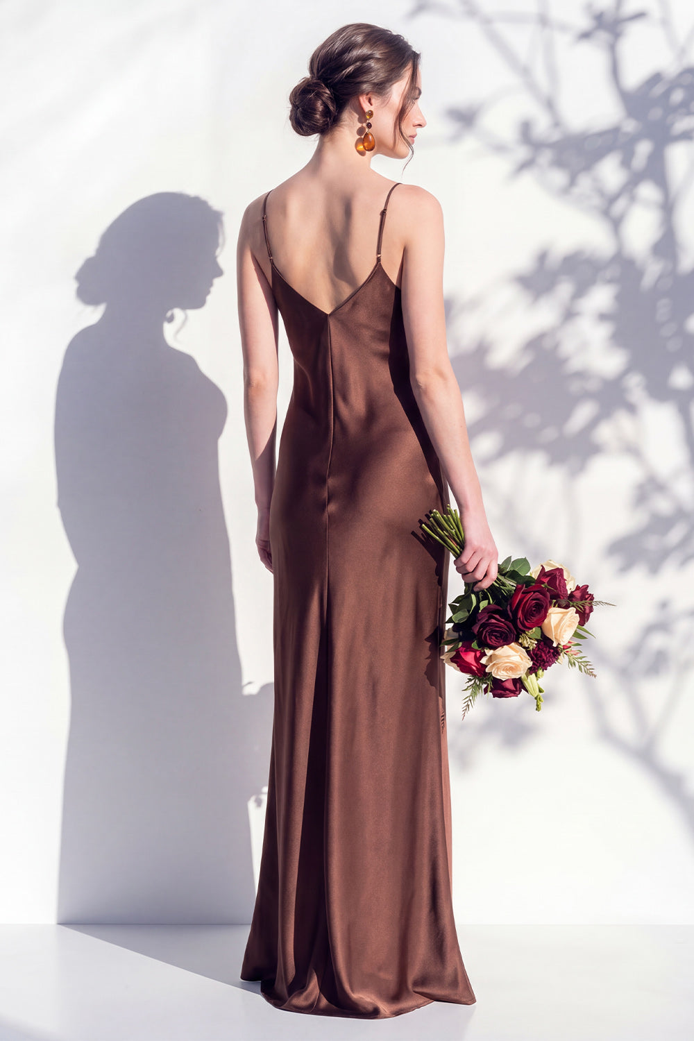 Maren | Satin V-Neck Slip Maxi Dress