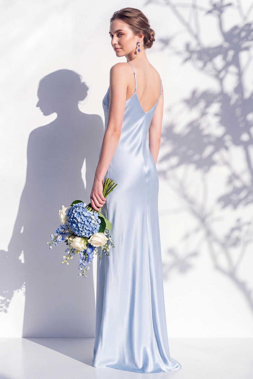 Maren | Satin V-Neck Slip Maxi Dress