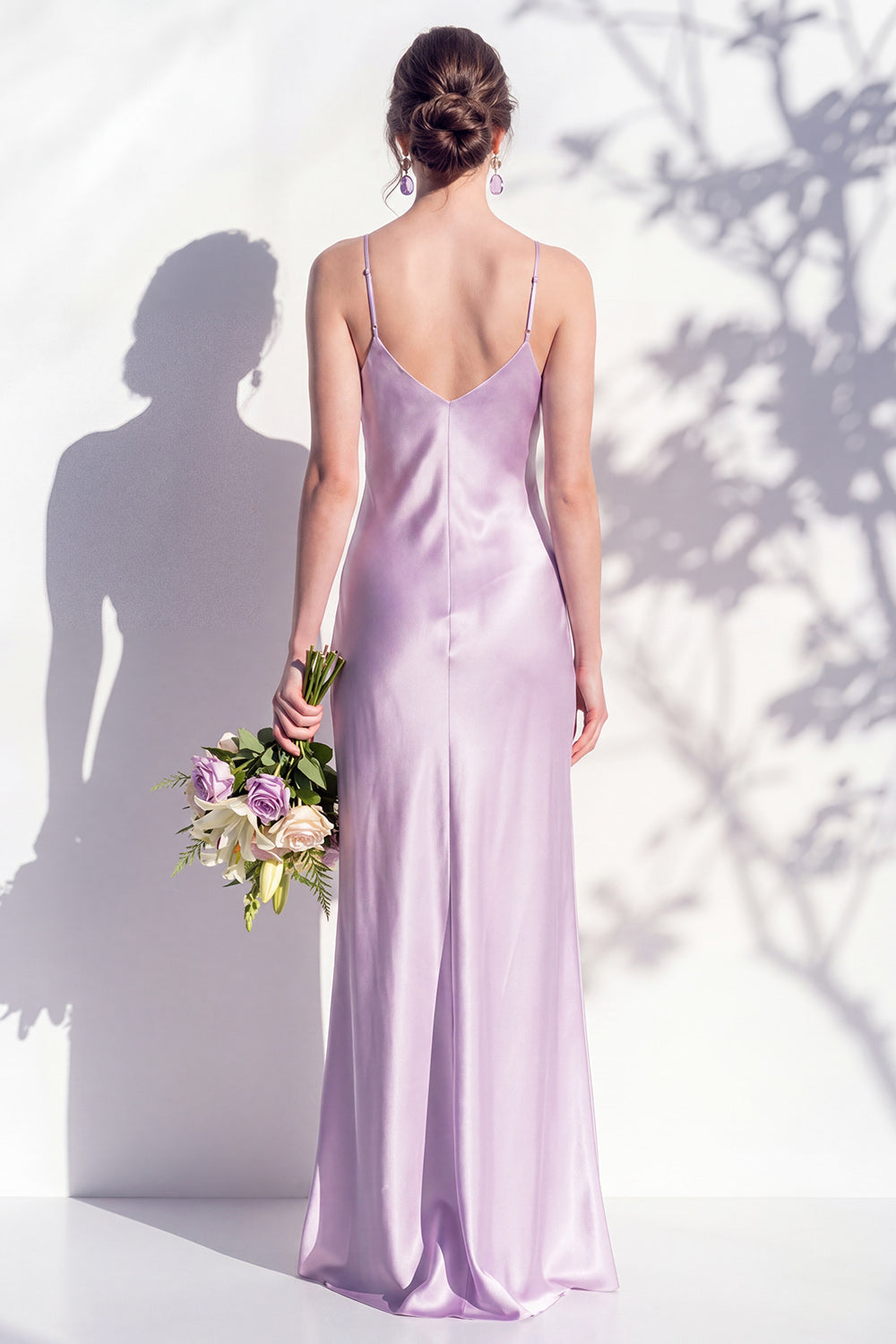 Maren | Satin V-Neck Slip Maxi Dress