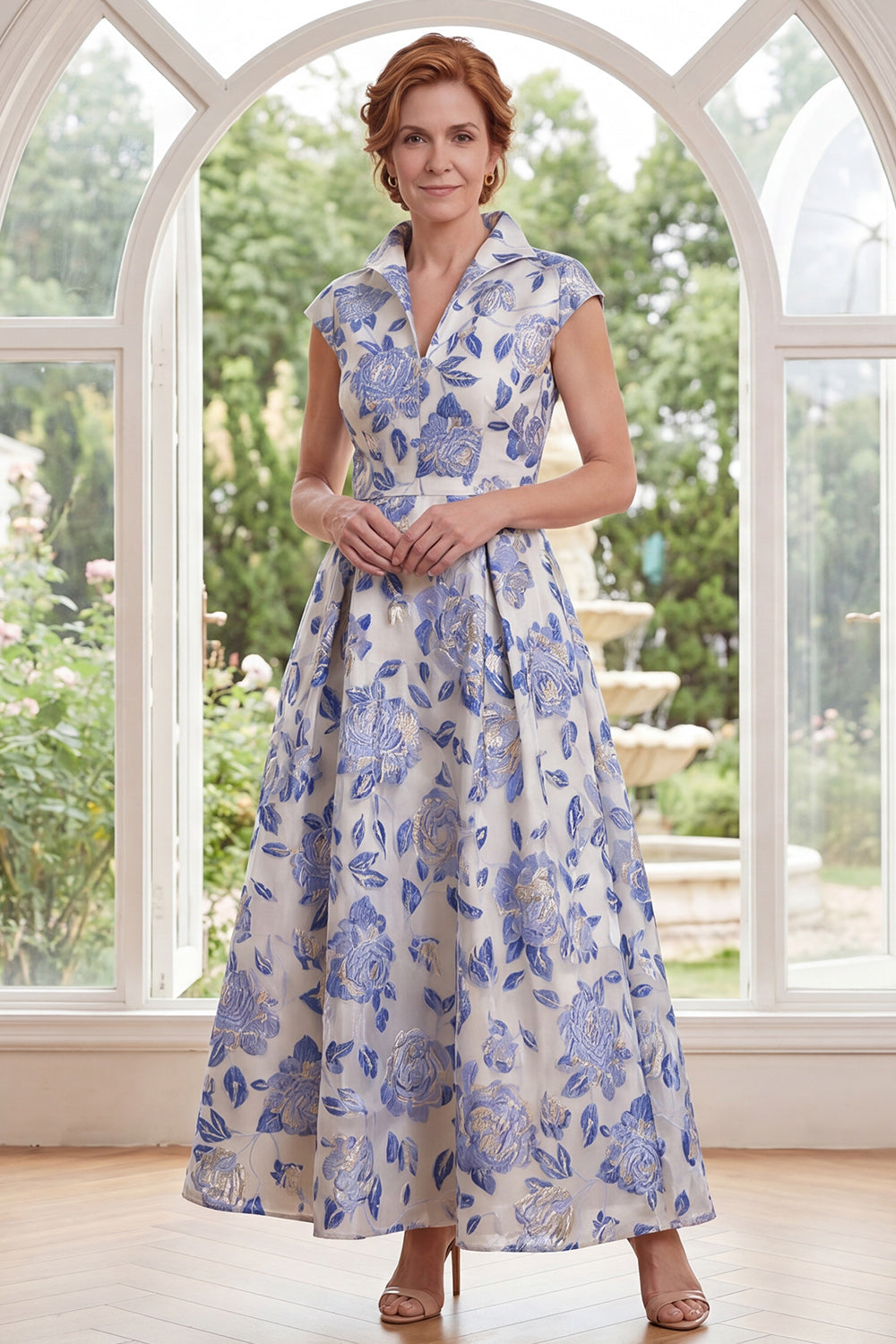 Maelysa | Jacquard Floral Dress