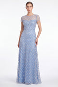 Liv | Beaded Sequin Illusion Maxi Dress
