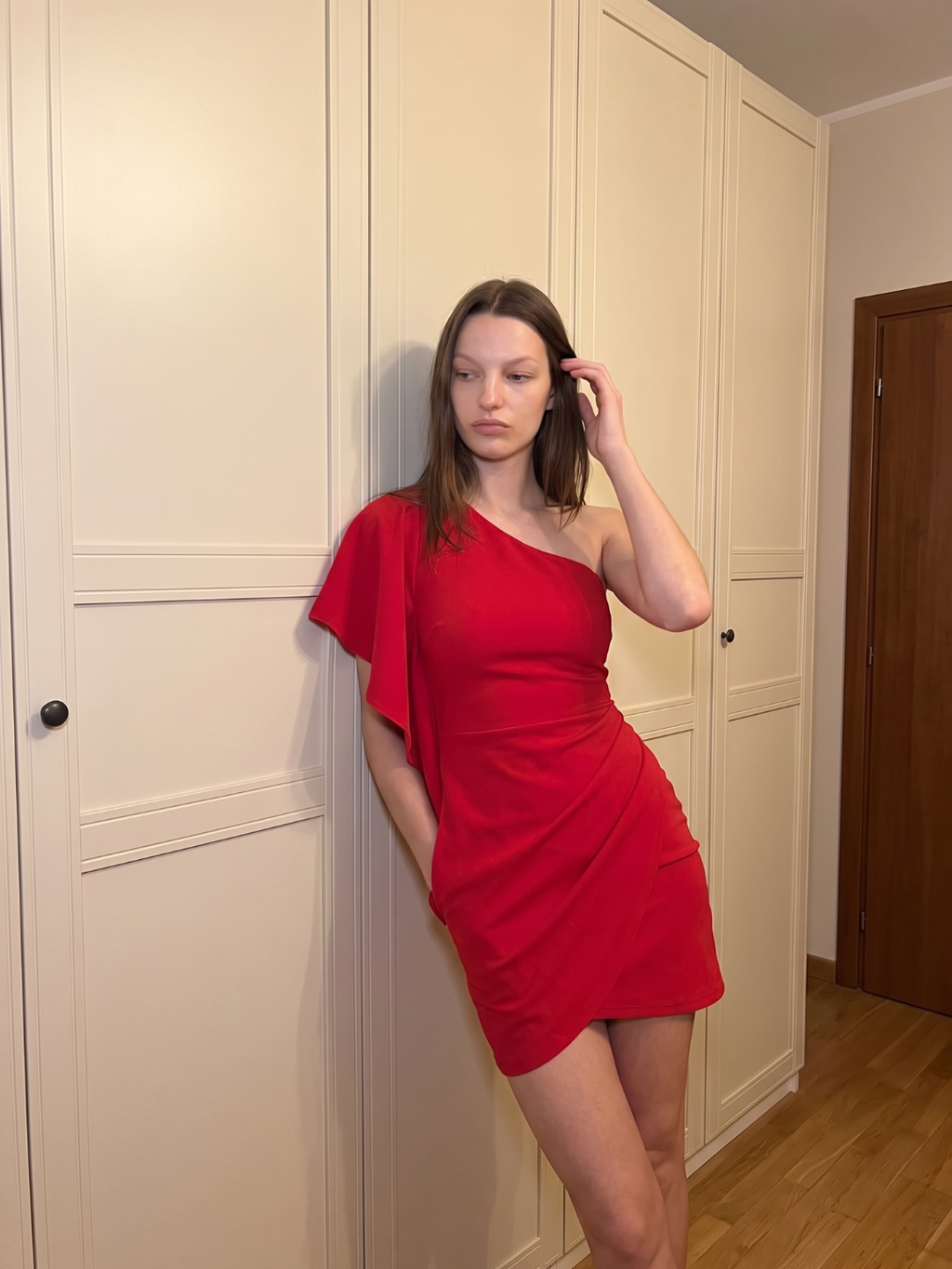 Alice | One Shoulder Ruffle Ruched Bodycon Mini Dress