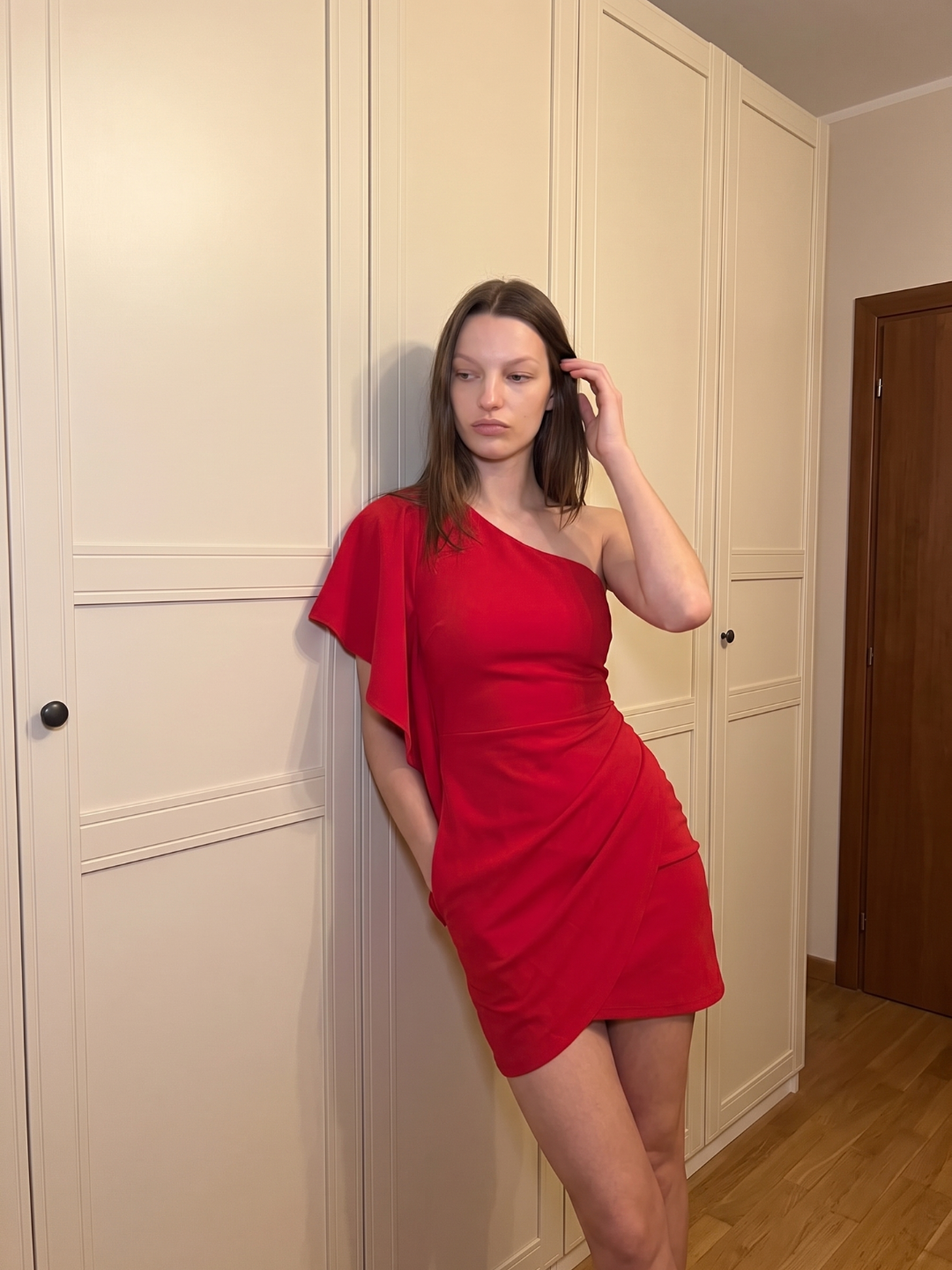 Alice | One Shoulder Ruffle Ruched Bodycon Mini Dress