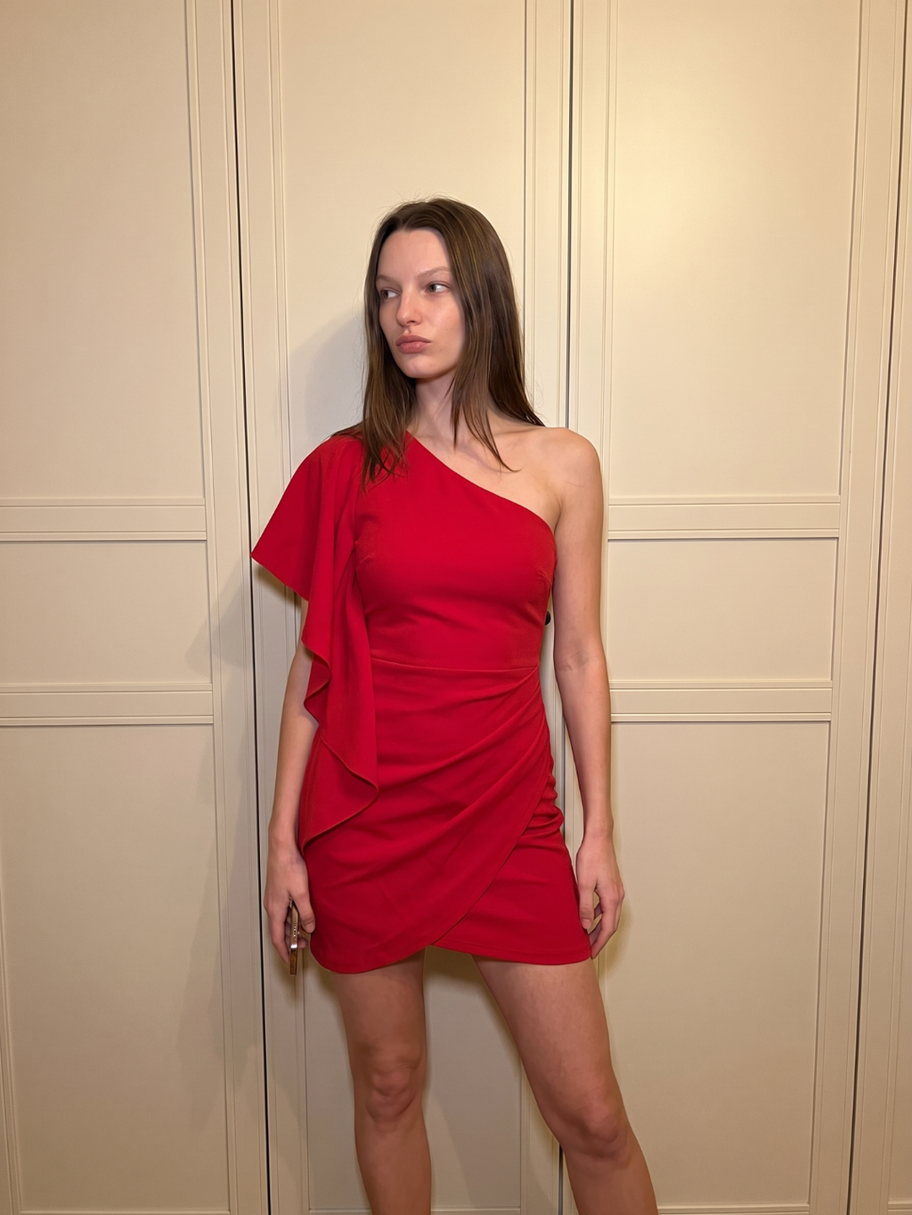 Alice | One Shoulder Ruffle Ruched Bodycon Mini Dress