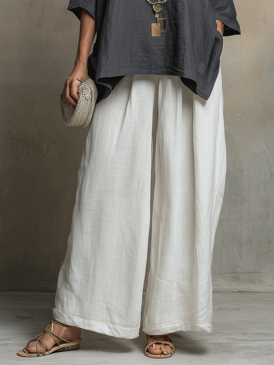 Iris | Linen Top Wide-Leg Co-ord Set