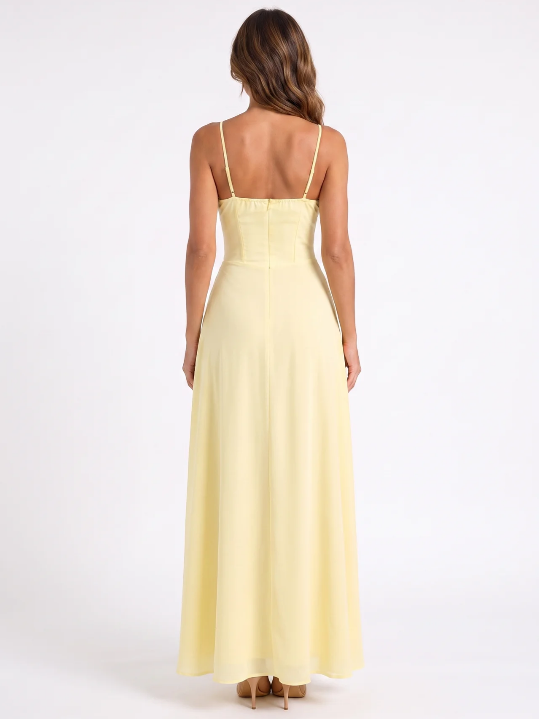 Isabella | Tie-Front Ruched Bust Tiered Maxi Dress