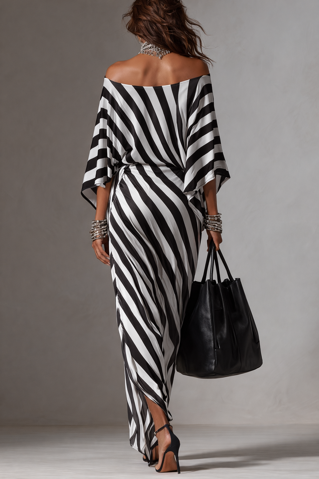 Petra | Off-Shoulder Kimono Sleeve Maxi Dress