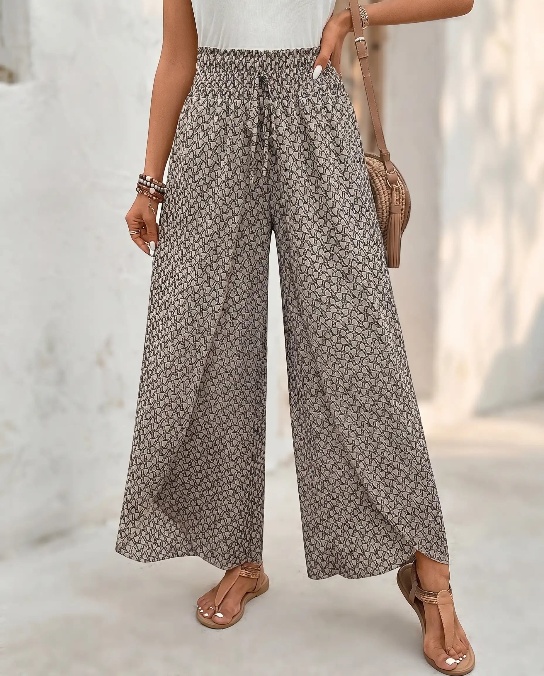 Nina | High-Waisted Wide-Leg Palazzo Trousers