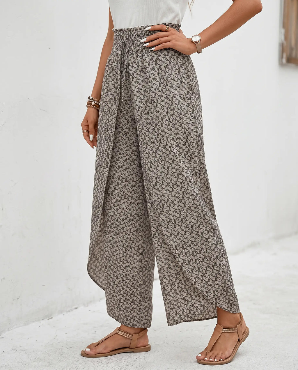 Nina | High-Waisted Wide-Leg Palazzo Trousers