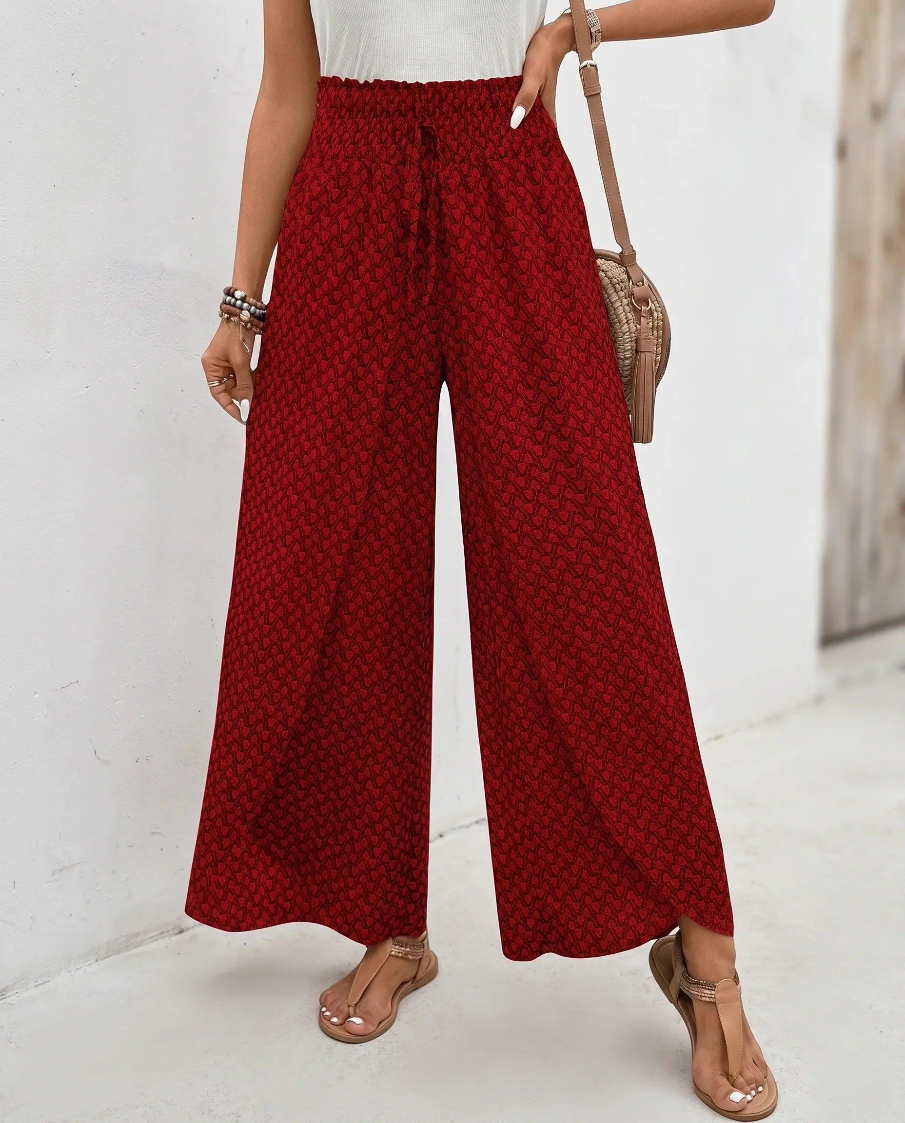 Nina | High-Waisted Wide-Leg Palazzo Trousers