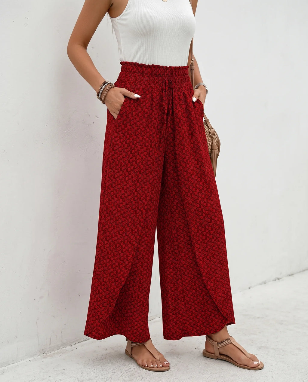 Nina | High-Waisted Wide-Leg Palazzo Trousers