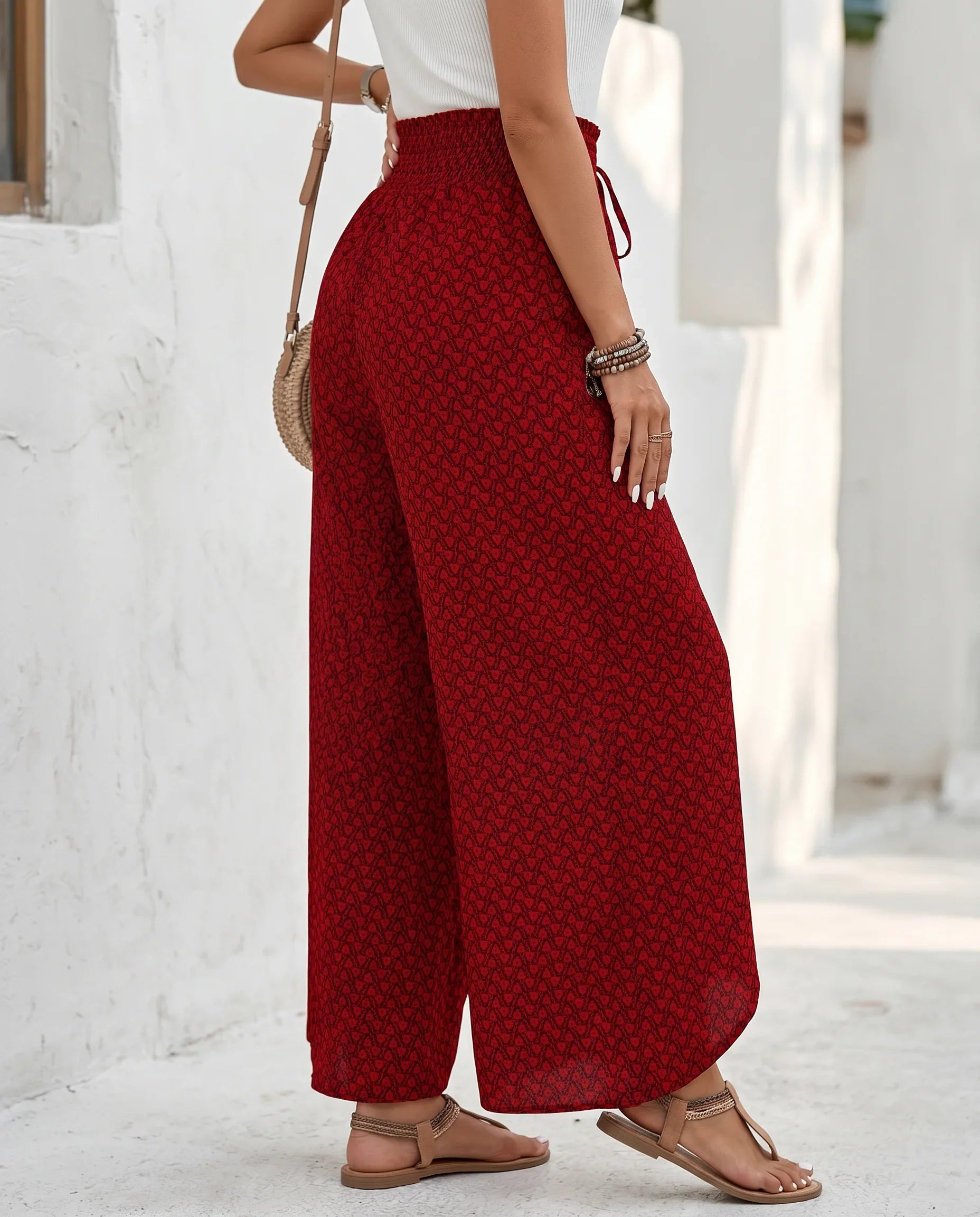 Nina | High-Waisted Wide-Leg Palazzo Trousers