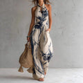 Esme | Linen Halter Wide-Leg Jumpsuit