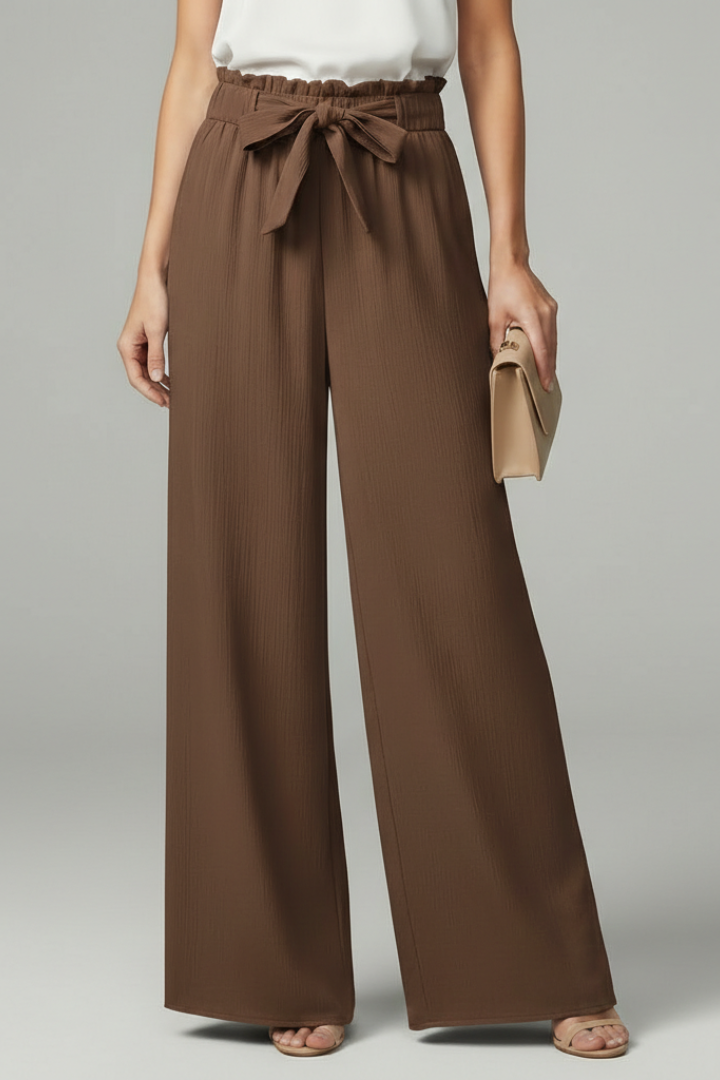 Sofia | High-Waisted Wide-Leg Trousers