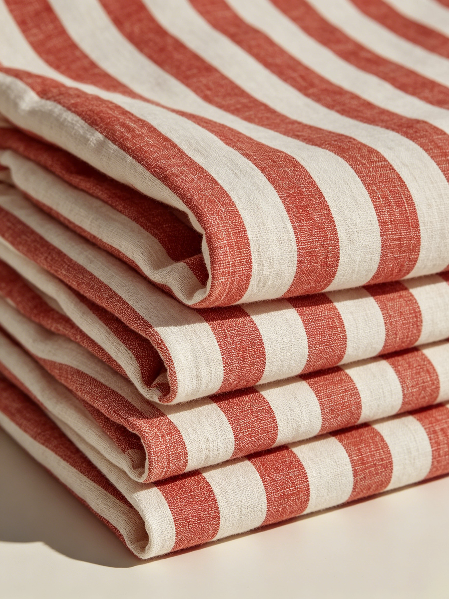 Savannah | Striped Linen V-Neck Oversized Top