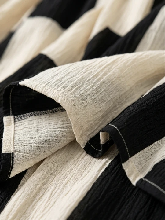 Reverie | Checkerboard Linen Wide-Leg Co-ord Set