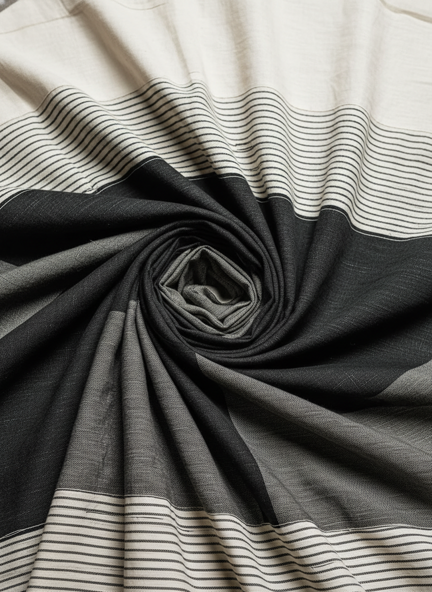 Lux | Striped Colorblock Linen Maxi Dress
