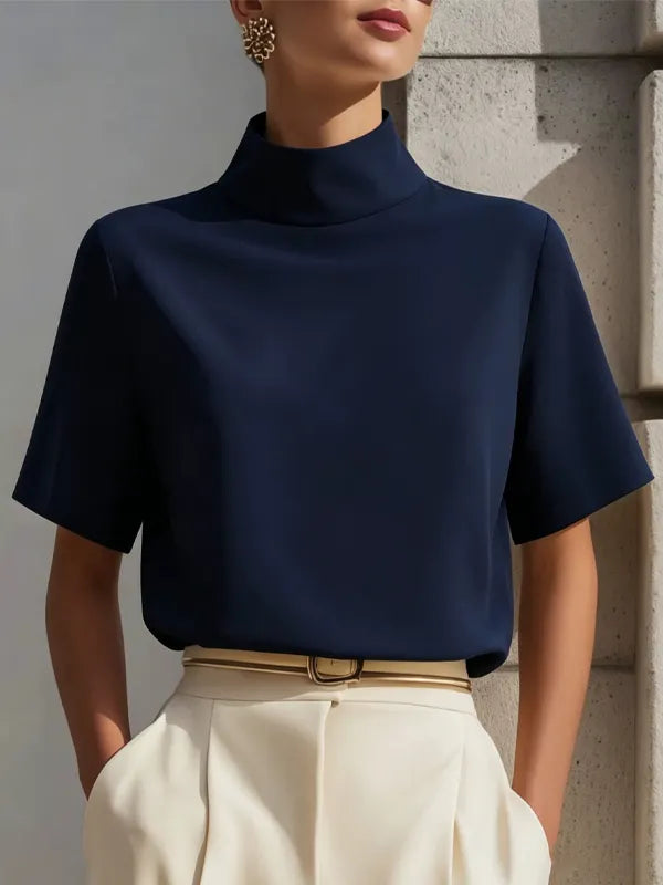 Augusta | Funnel Neck Batwing Sleeve Top