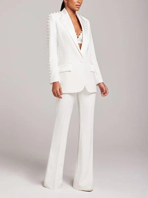 Paige | High-Waisted Wide-Leg Trousers