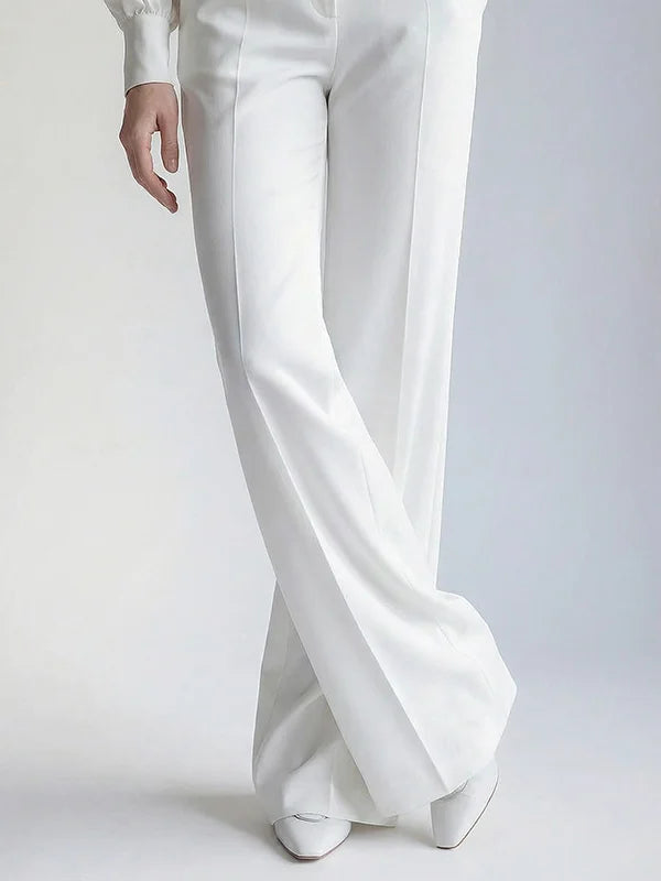 Romy | High-Waisted Pleated Wide-Leg Trousers
