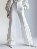 Romy | High-Waisted Pleated Wide-Leg Trousers