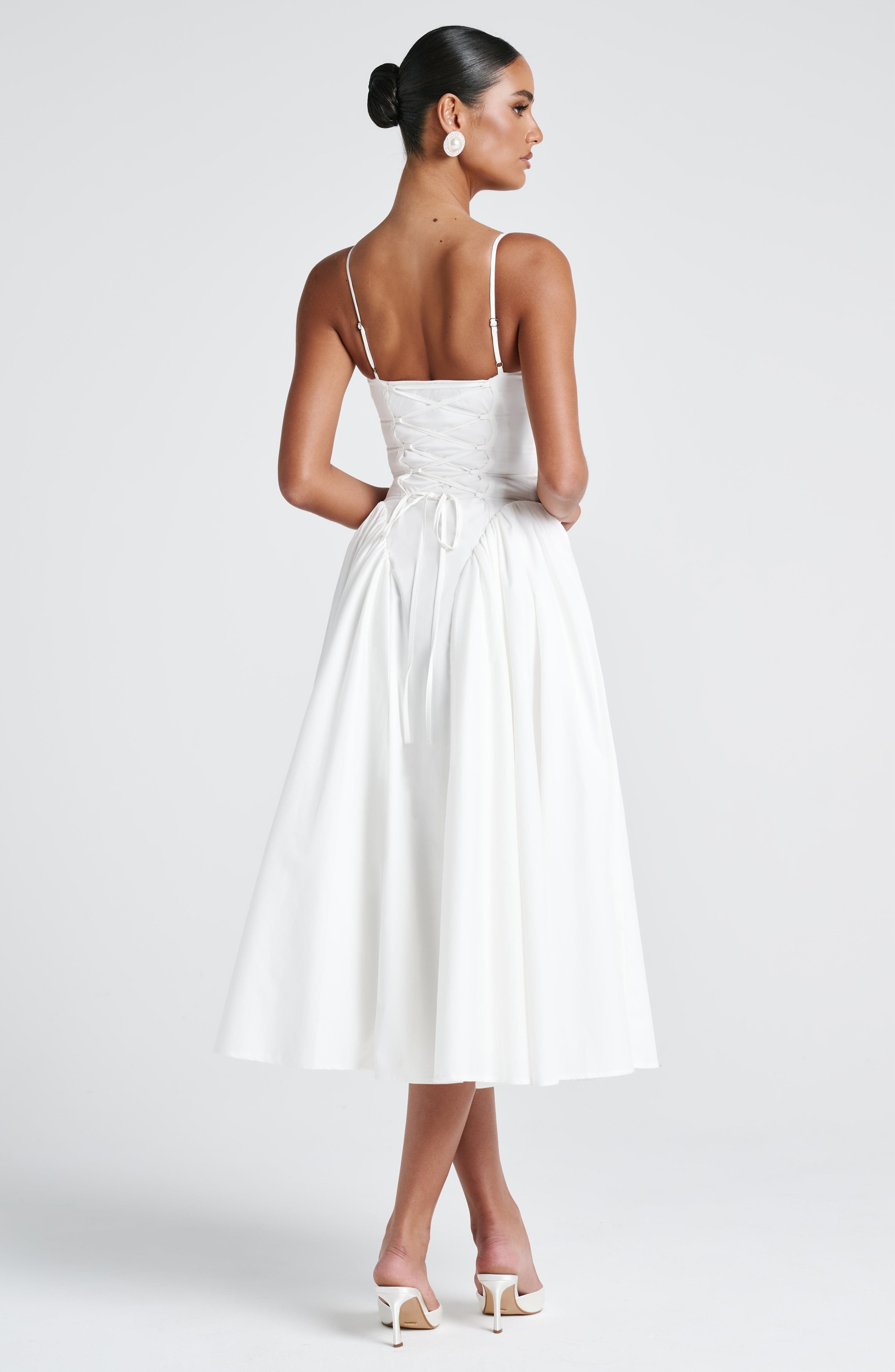 Juliet | Sweetheart Drop-Waist Full-Skirt Midi Dress
