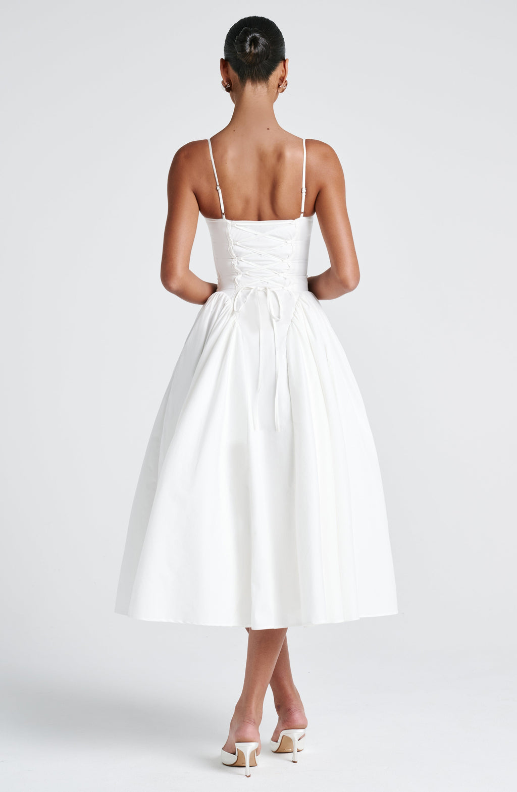 Juliet | Sweetheart Drop-Waist Full-Skirt Midi Dress