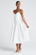 Juliet | Sweetheart Drop-Waist Full-Skirt Midi Dress