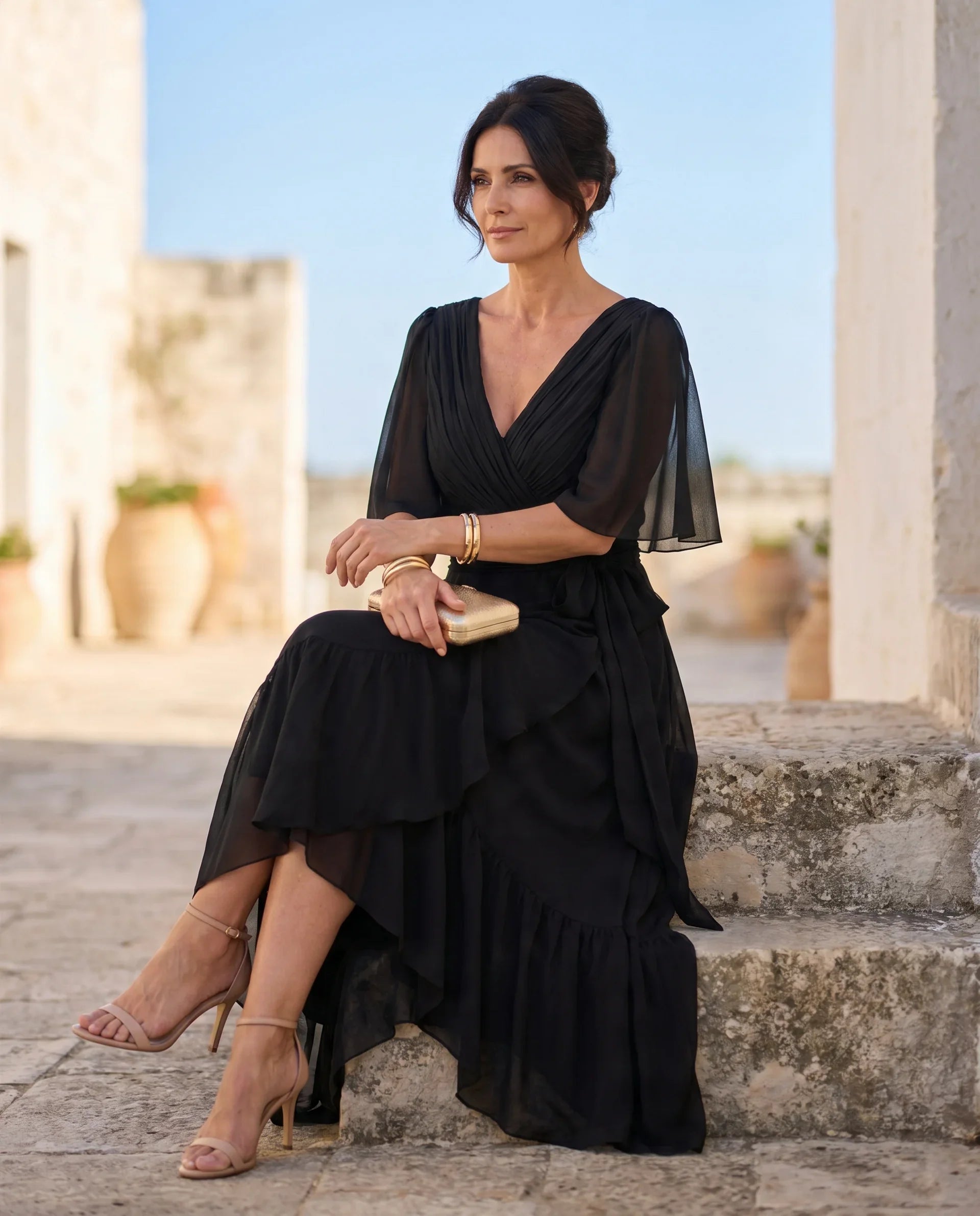 Mia | Chiffon Maxi Dress