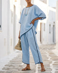 Margaux | Linen Wide-Leg Co-ord Set